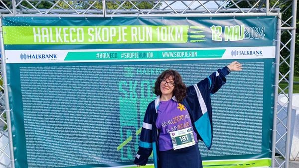 We are proud to share that Ardita one of our amazing team members has successfully completed the “Skopje Run” 10km marathon