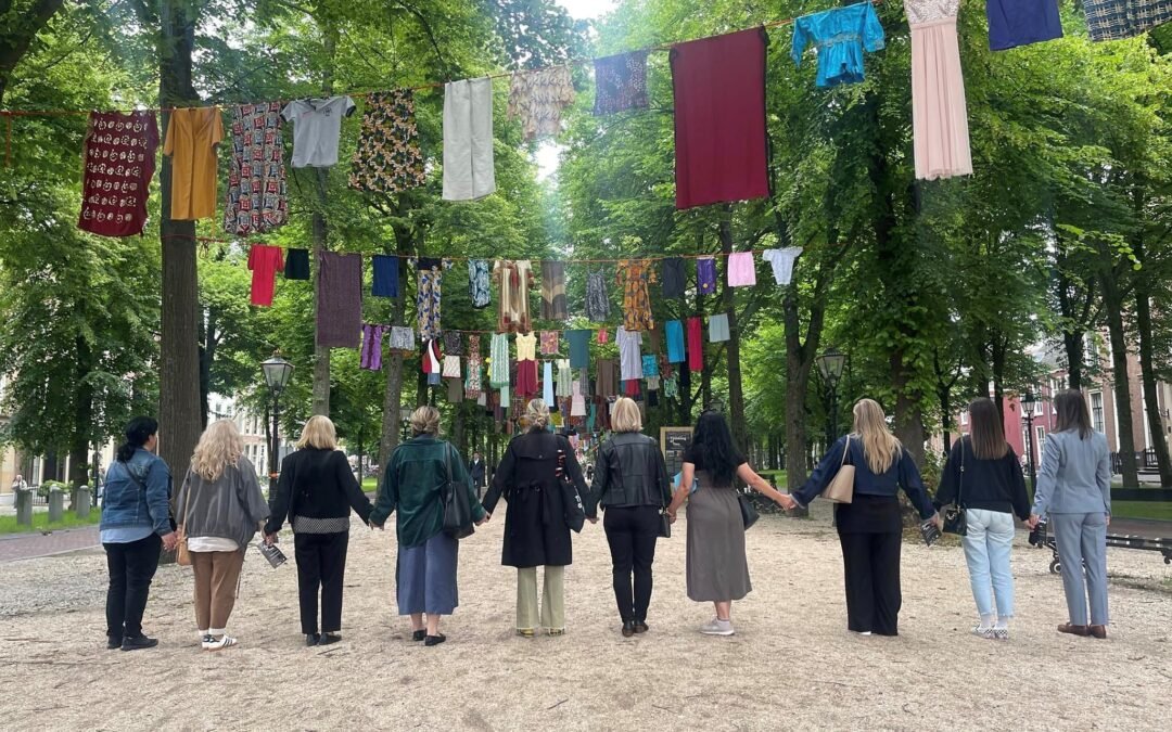 Medica Gjakova’s Executive Director as a part of the Delegation from Kosovo, participated at the Art Installation Dedicated to Survivors Conflict-Related Sexuale Violence.